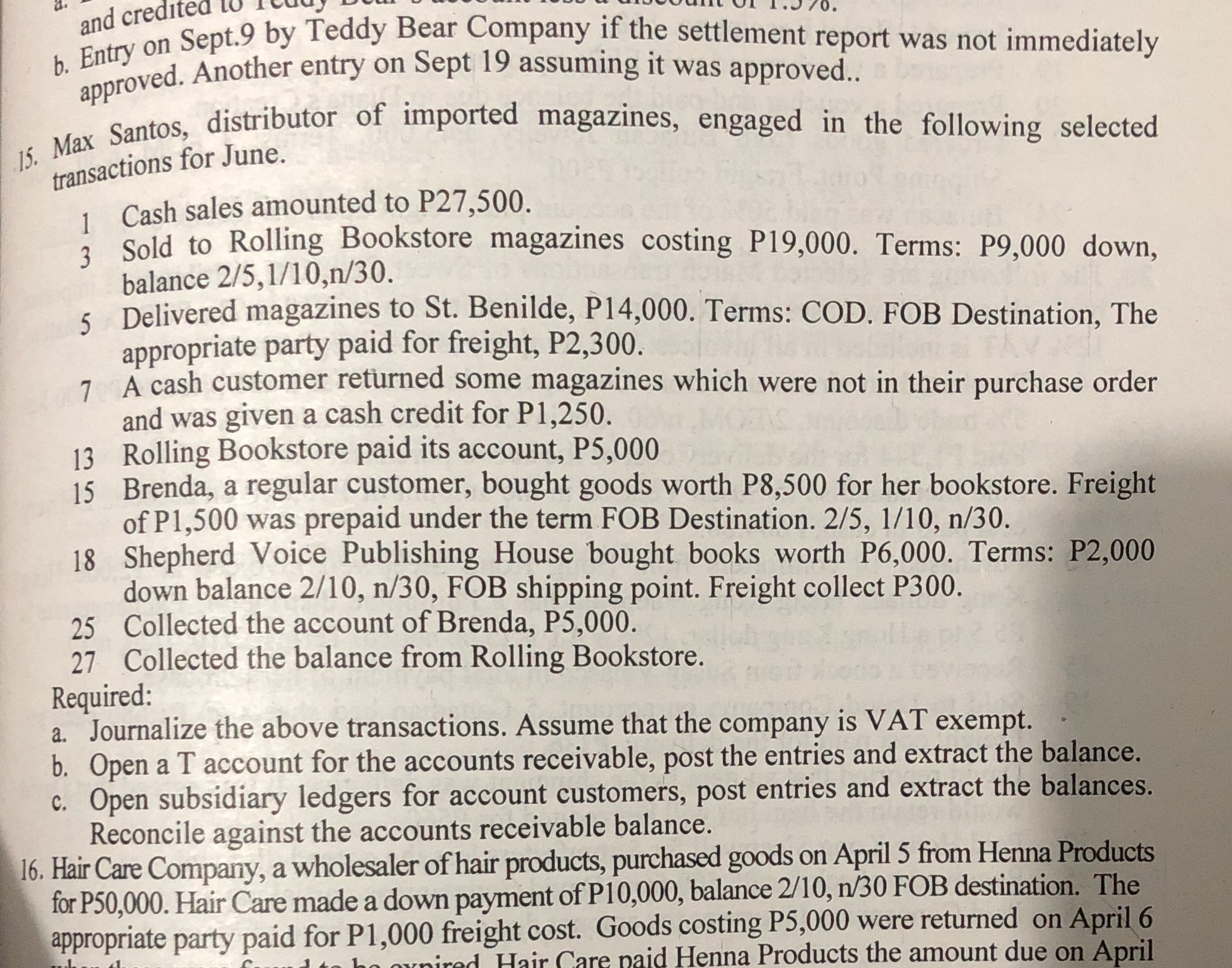 pls answer problem no. 15, this problem pertains