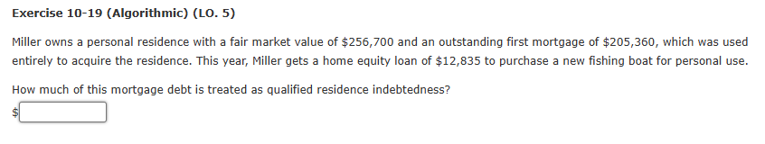 Exercise 1 0 - 1 9 ( Algorithmic ) ( LO . 5 )