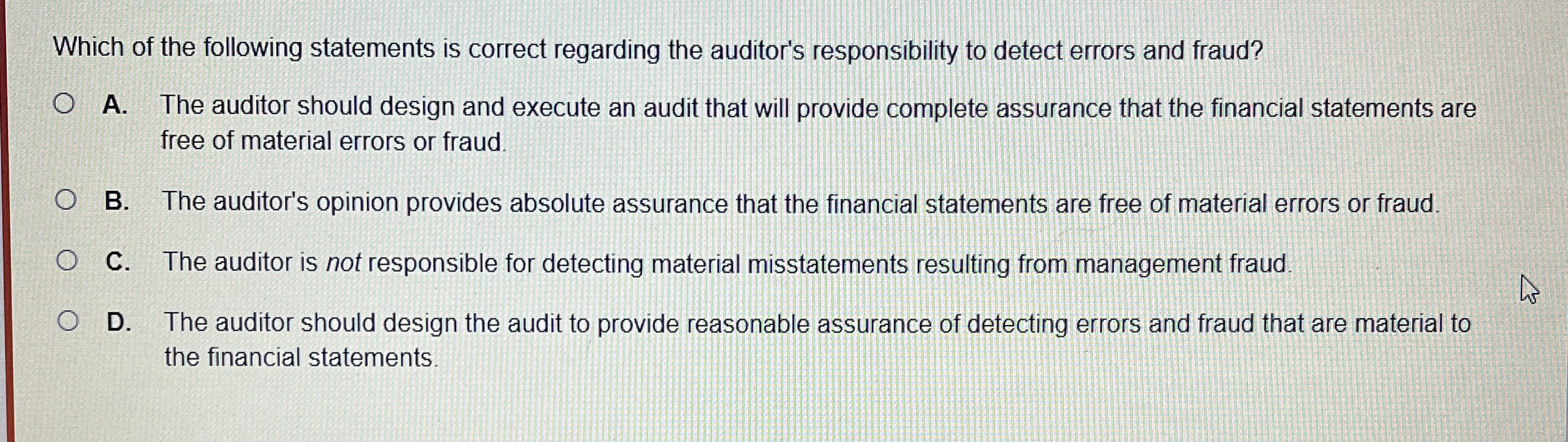 Which of the following statements is correct