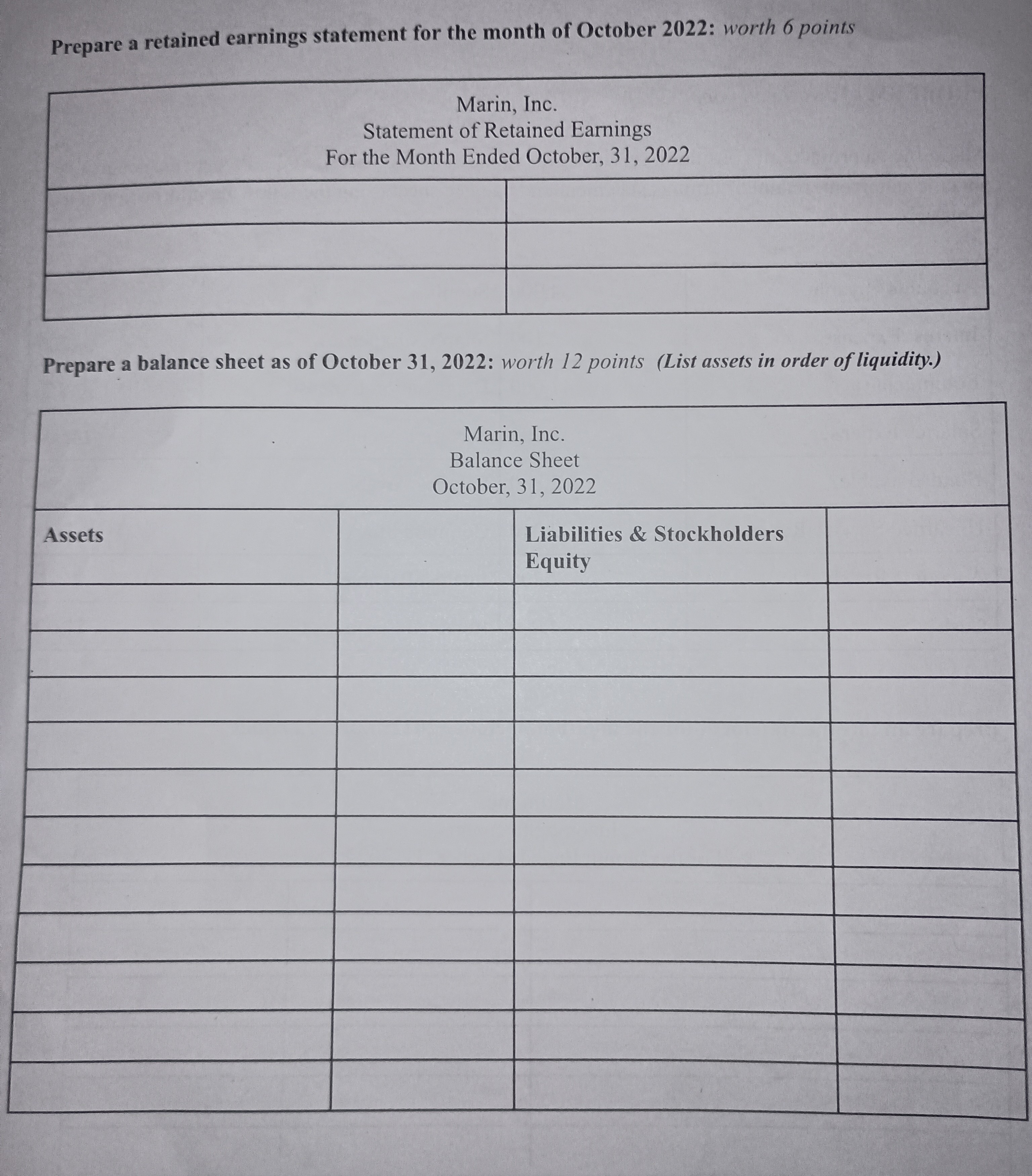 Marin Inc., a provider of consulting services,