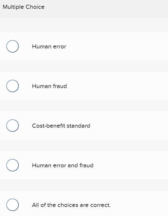 Limitations of internal control include Multiple