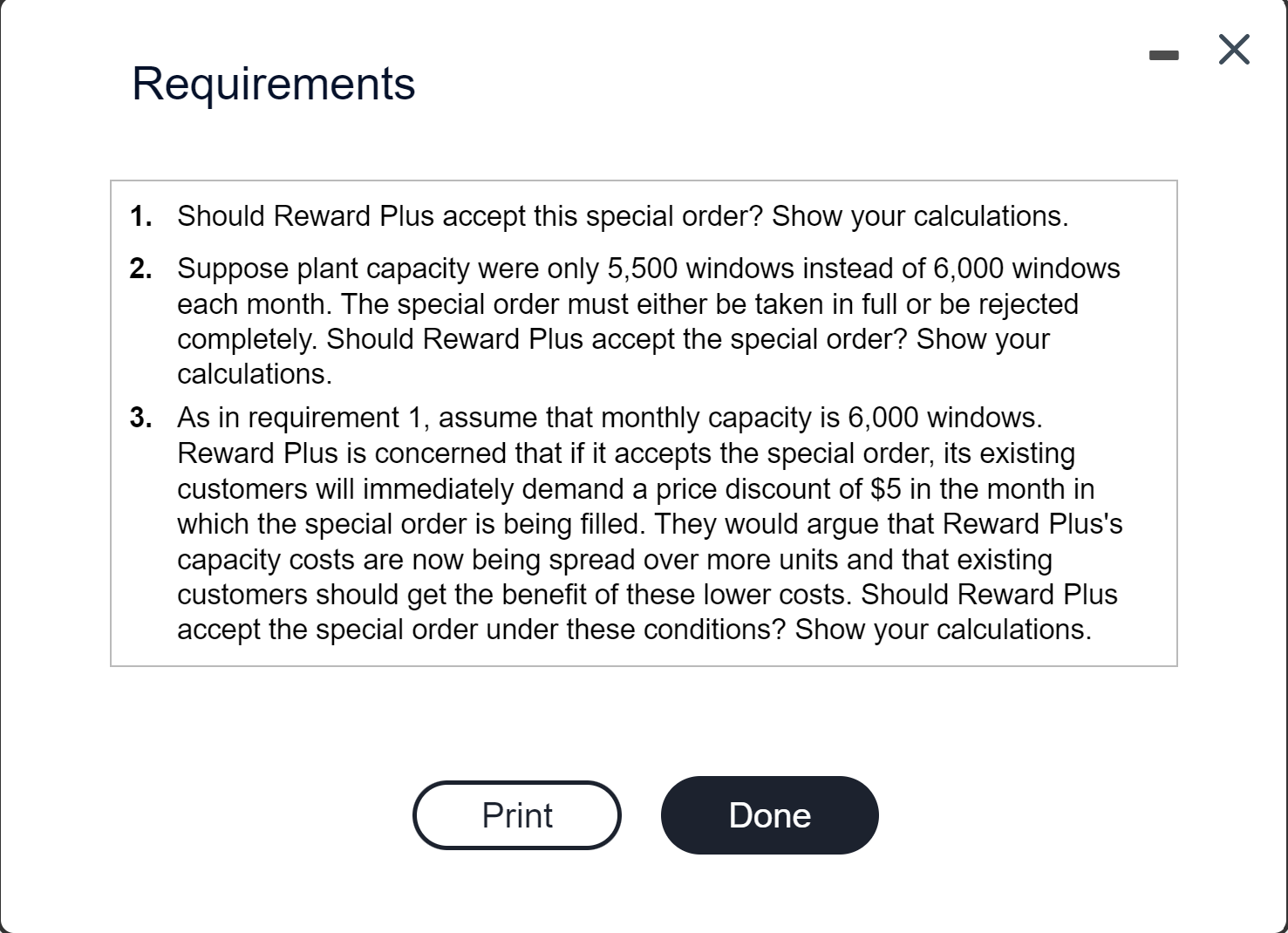 One-Time Only Special Order 5,000 Windows
