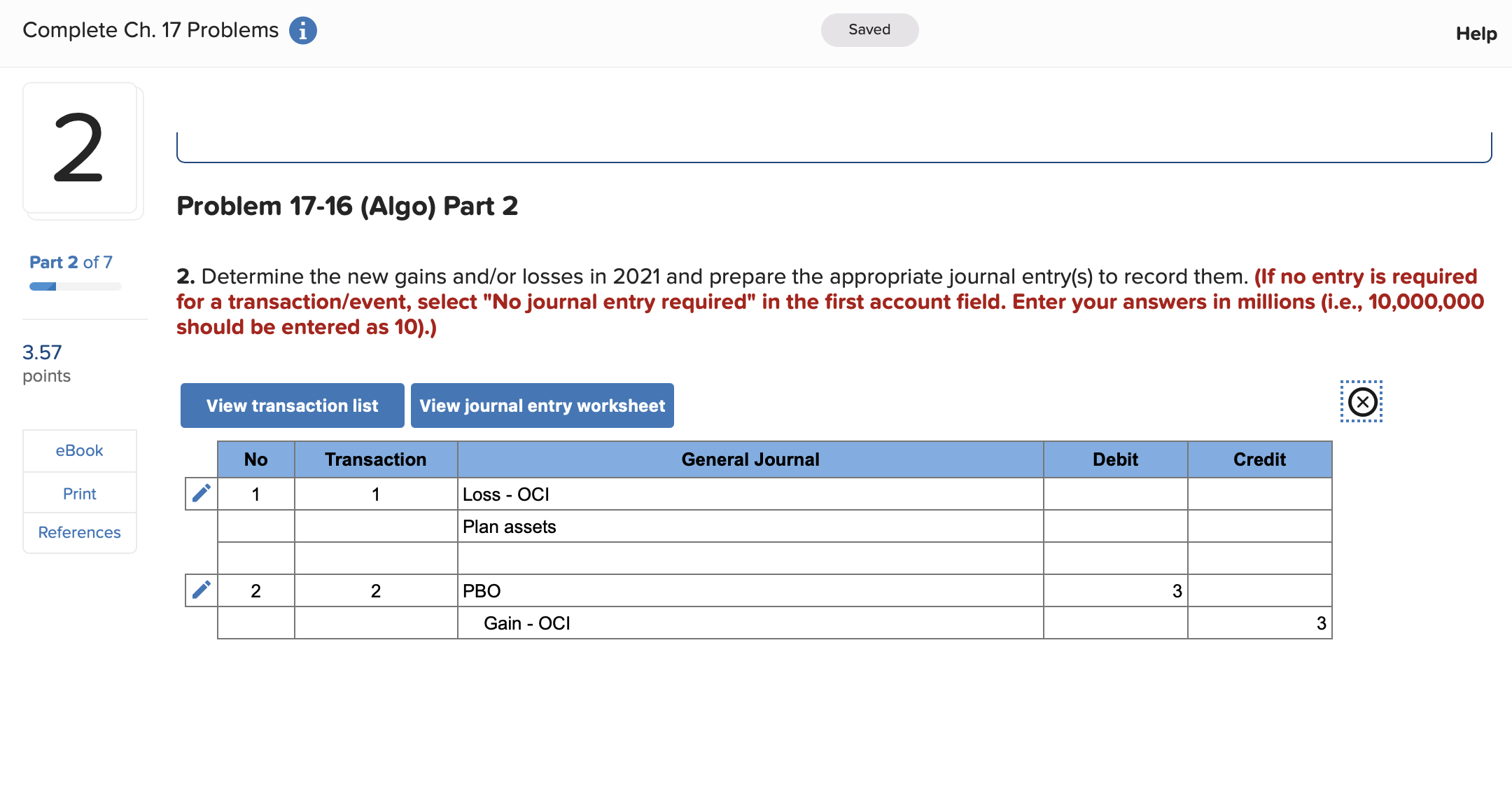 Complete Ch 1 Part1of7 3.57 points eBook Print