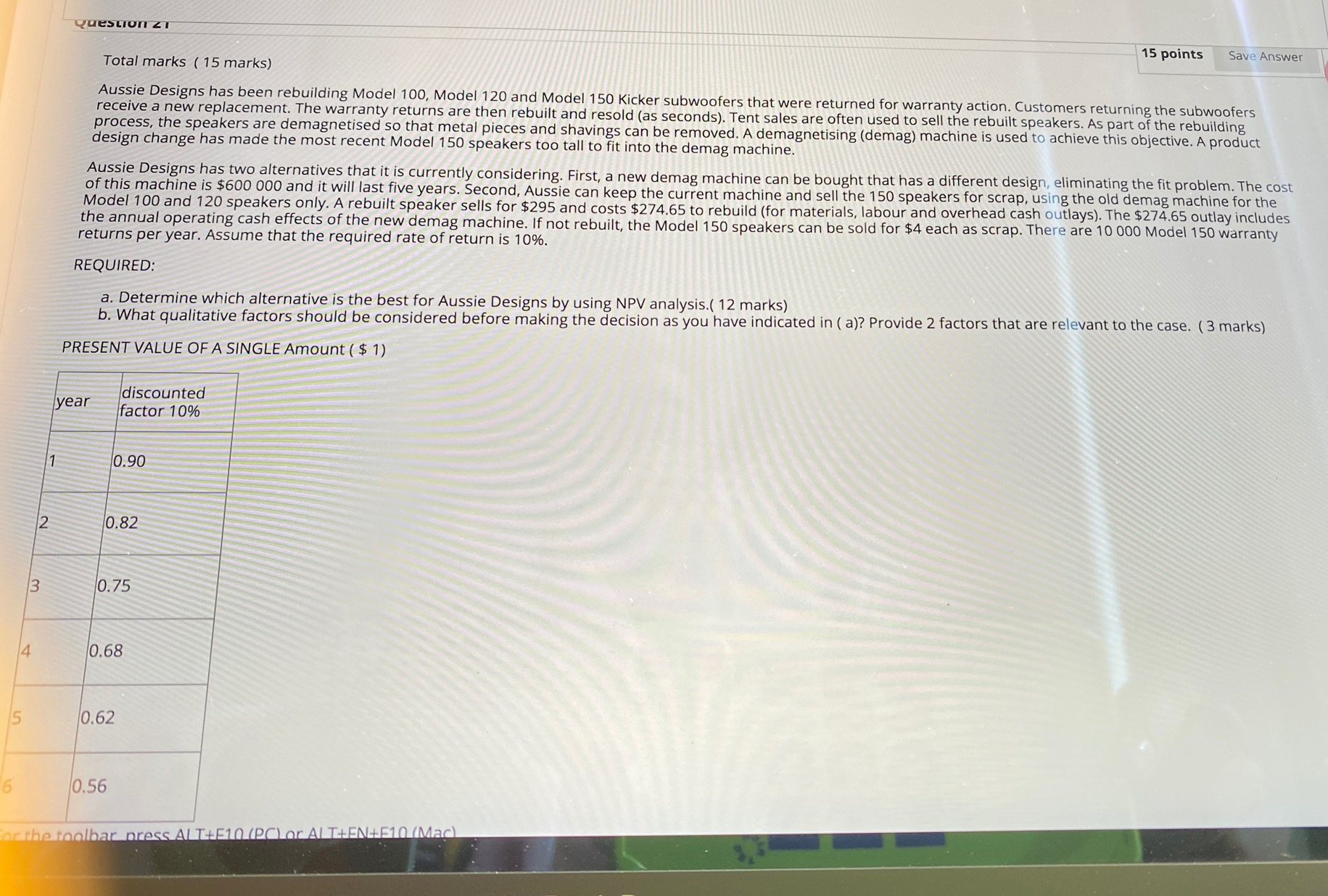 21. please answer this quesrtion question ZI 15