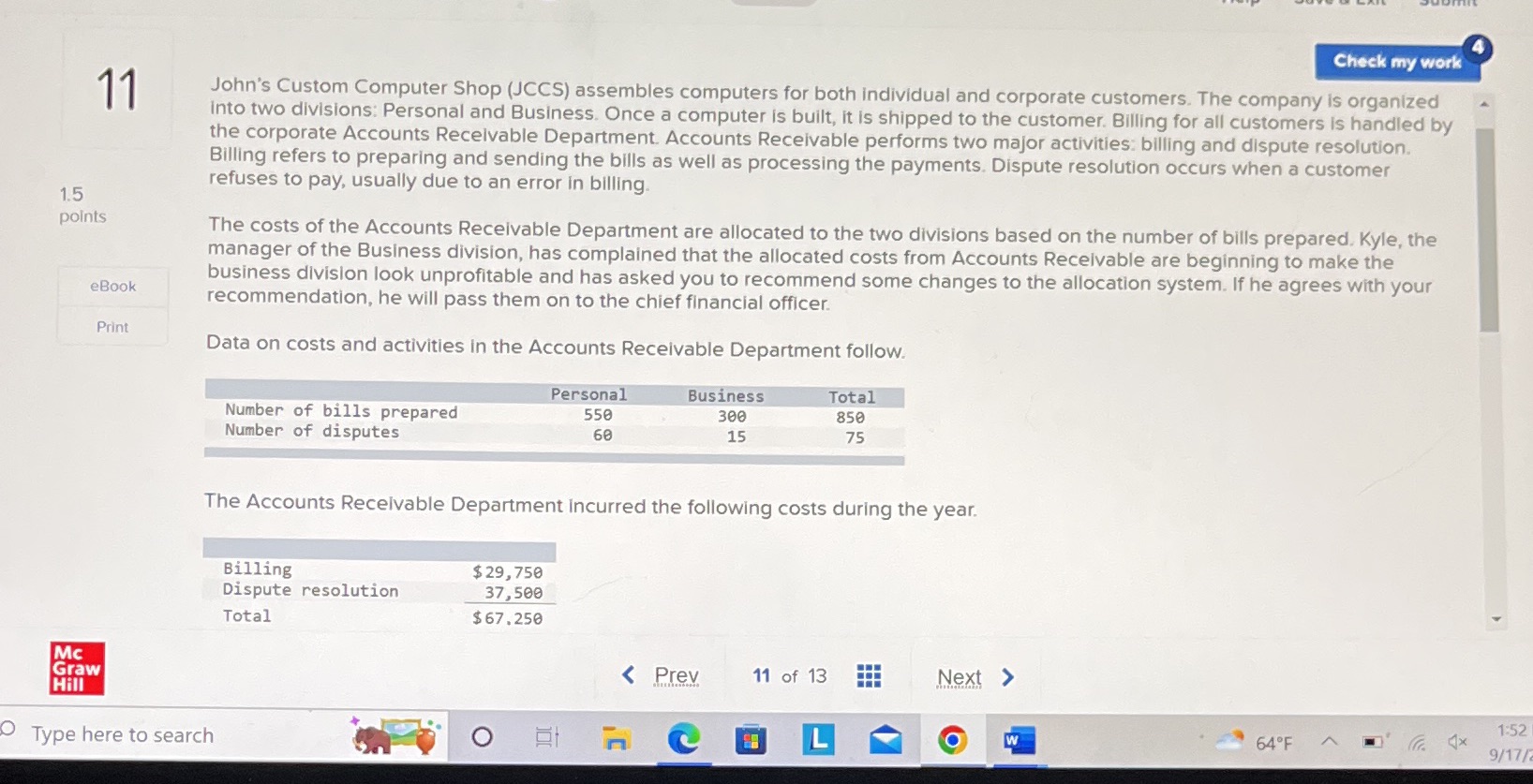 a. Under the current allocation system, what is