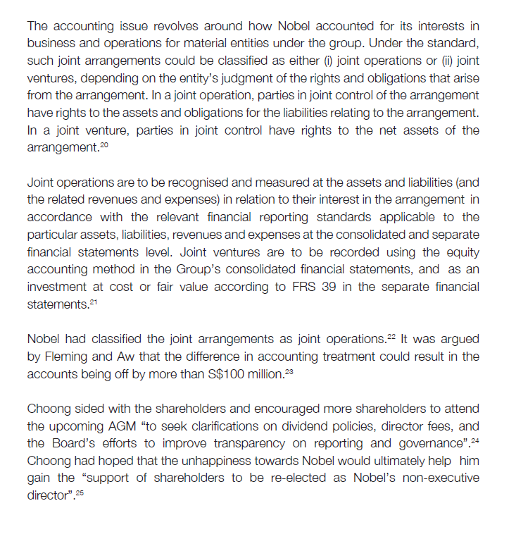 NOBEL DESIGN: THE FOUNDER STRIKES BACK Case