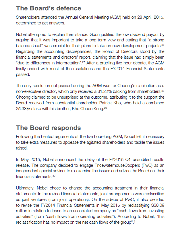 NOBEL DESIGN: THE FOUNDER STRIKES BACK Case