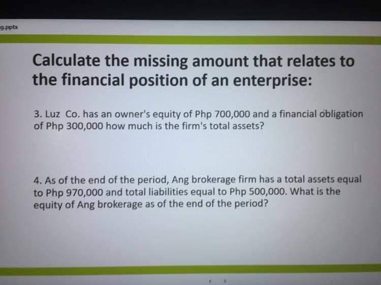 Help me please thank you g.pptx Calculate the