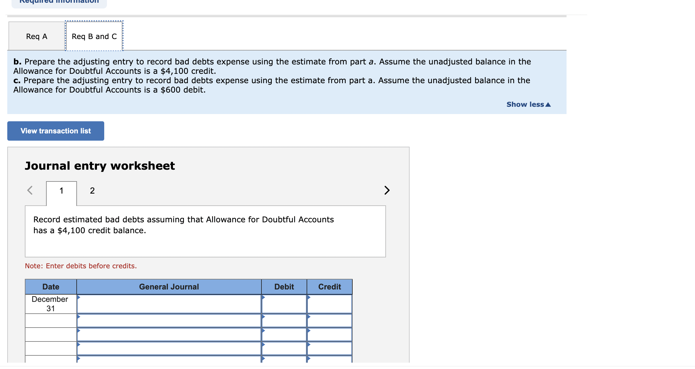 Required information [The following information