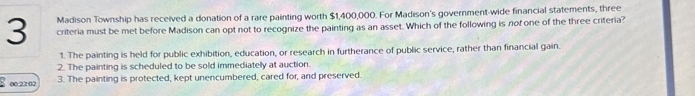 3 Madison Township has received a donation of a