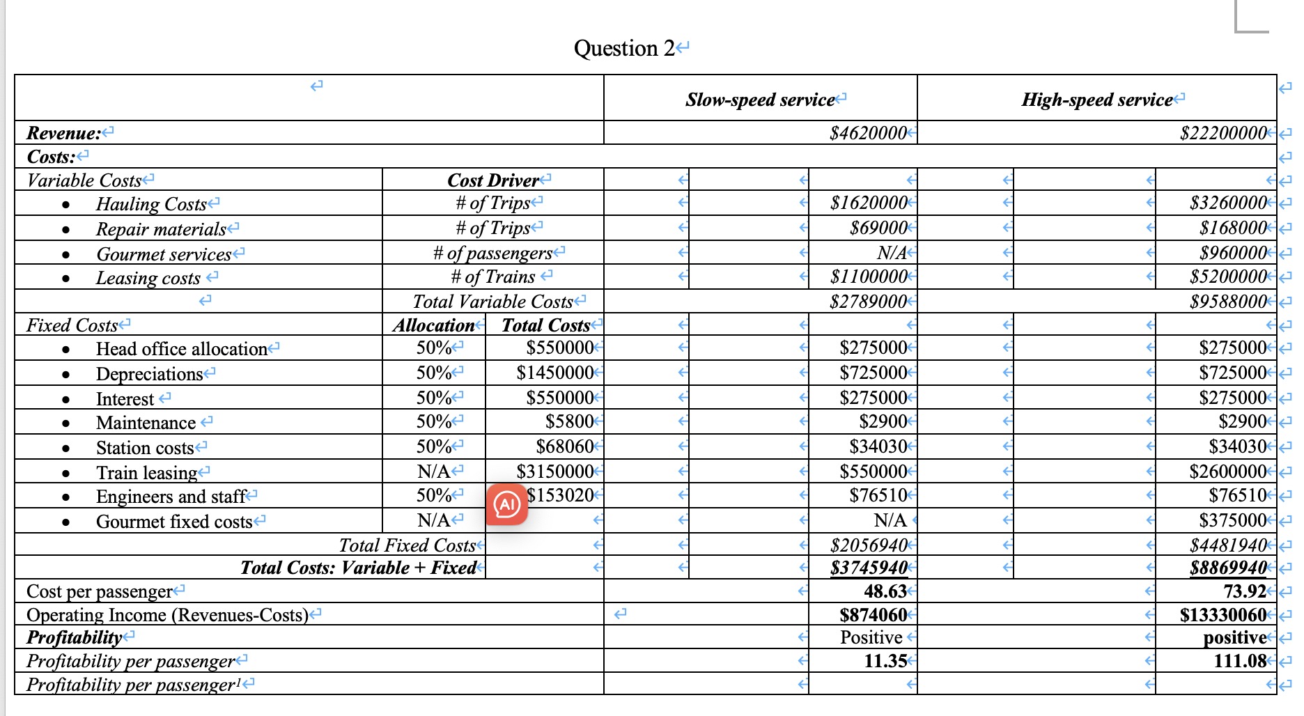 Help me complete the next question based on the