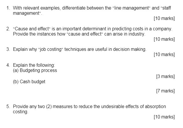 1. With relevant examples, differentiate between