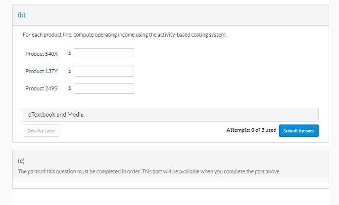 \f(b) Compute the overhead rates using the