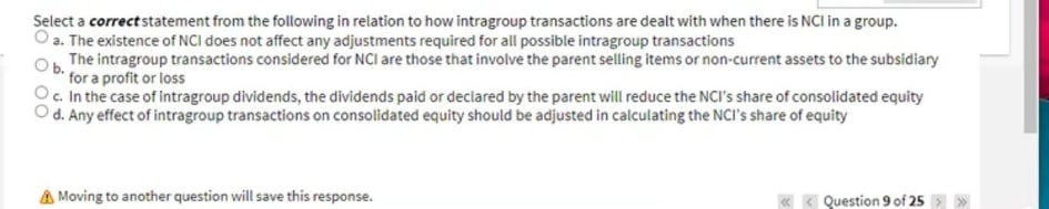 Select a correct statement from the following in