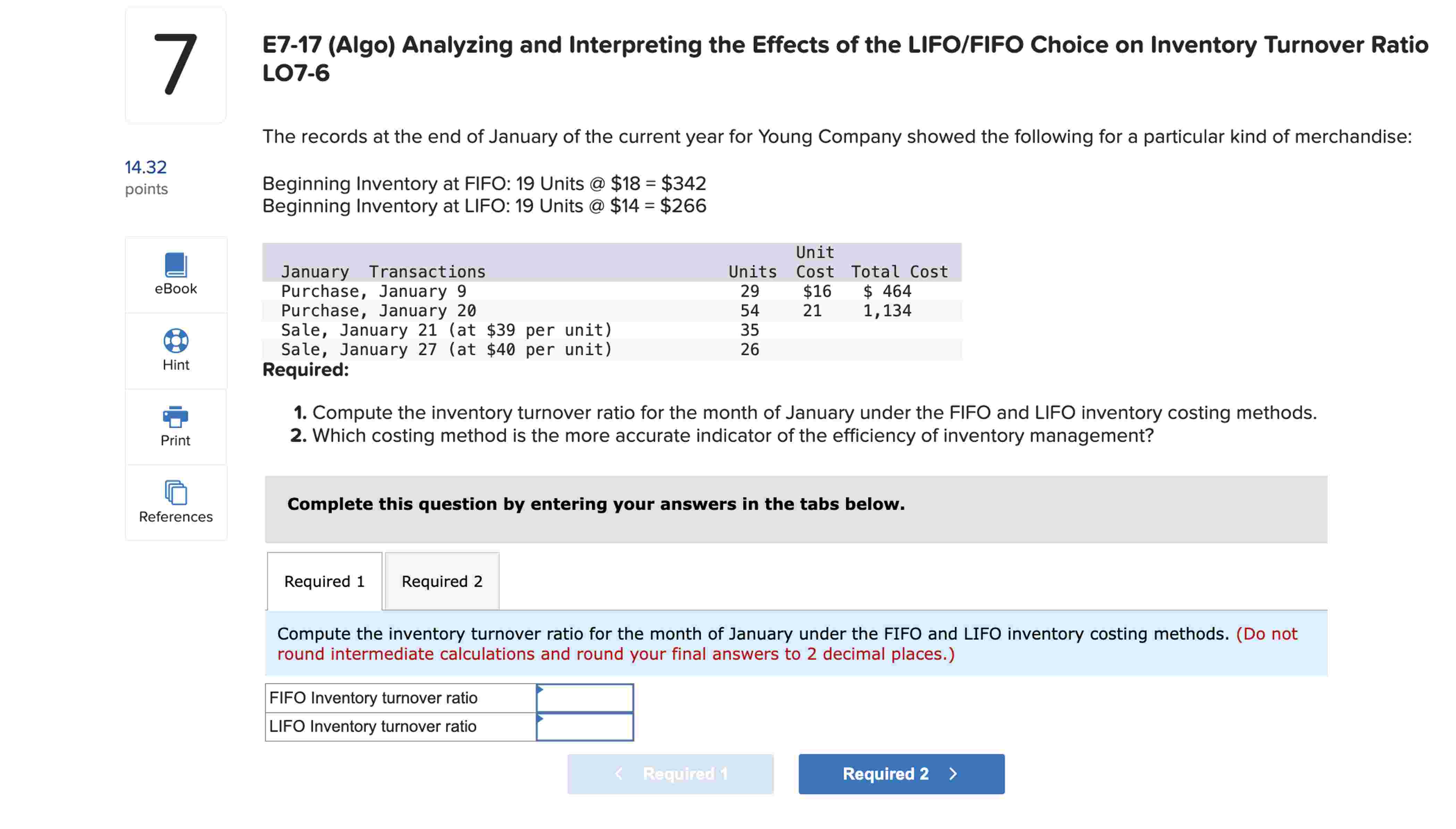 E 7 - 1 7 ( Algo ) Analyzing and Interpreting the