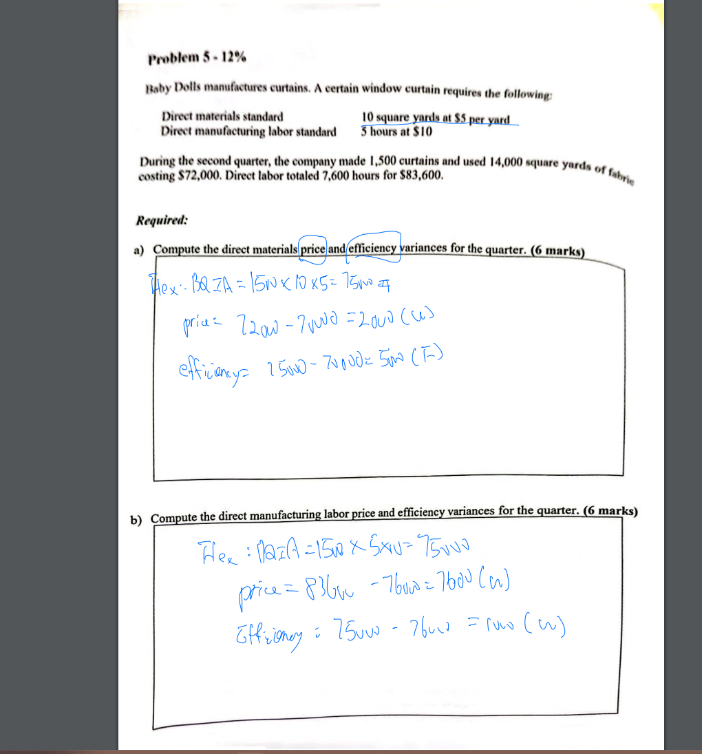 Baby Dolls manufactures curtains, A certain