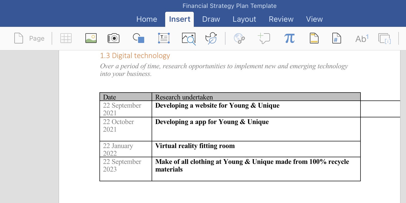 Please help Financial Strategy Plan Template Home