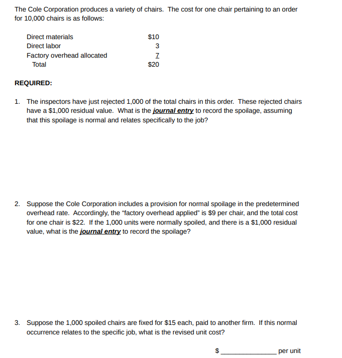 Please answer with explanation each requirement