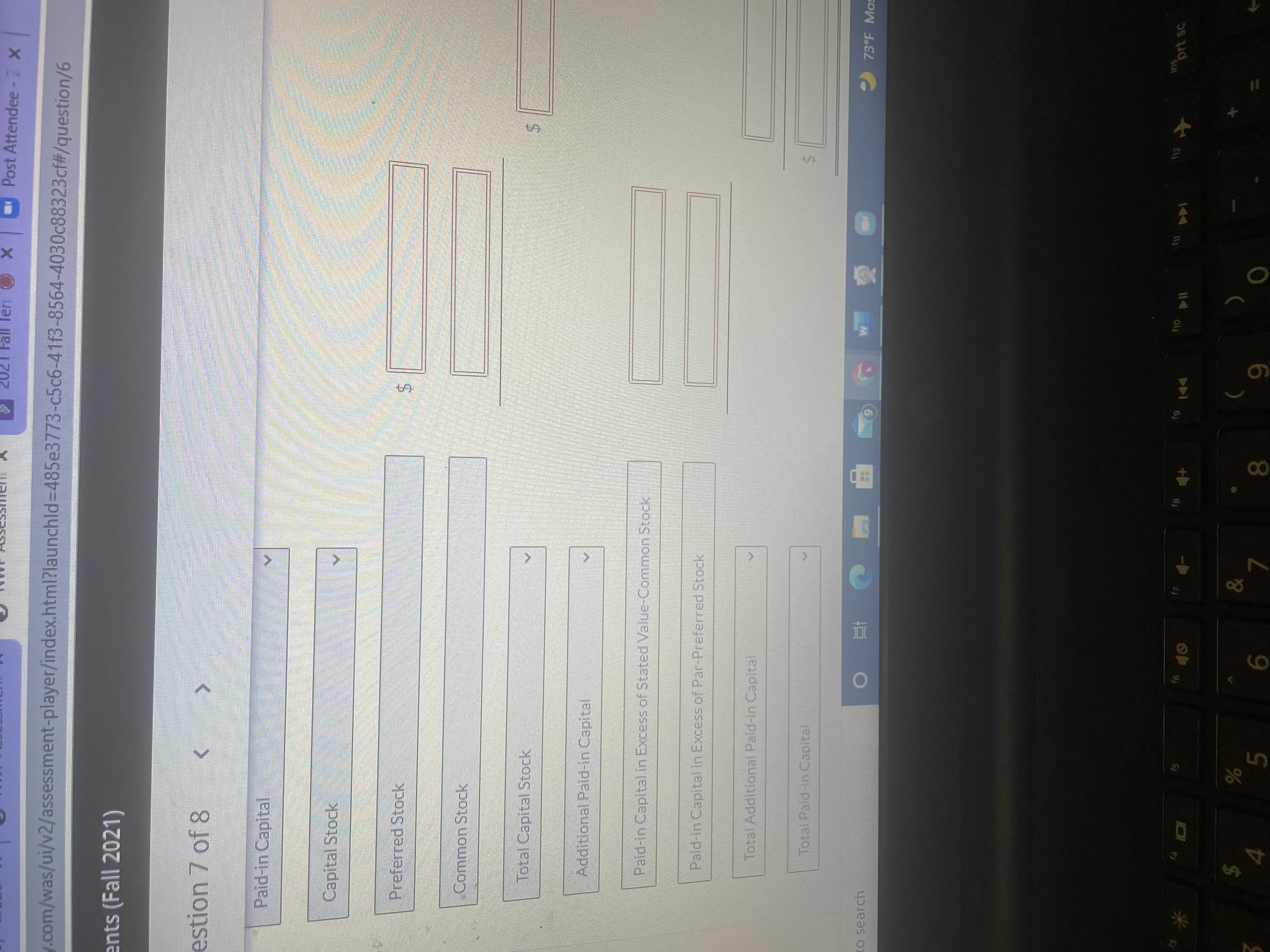 Please help me with this Fall Ter X Post Attendee