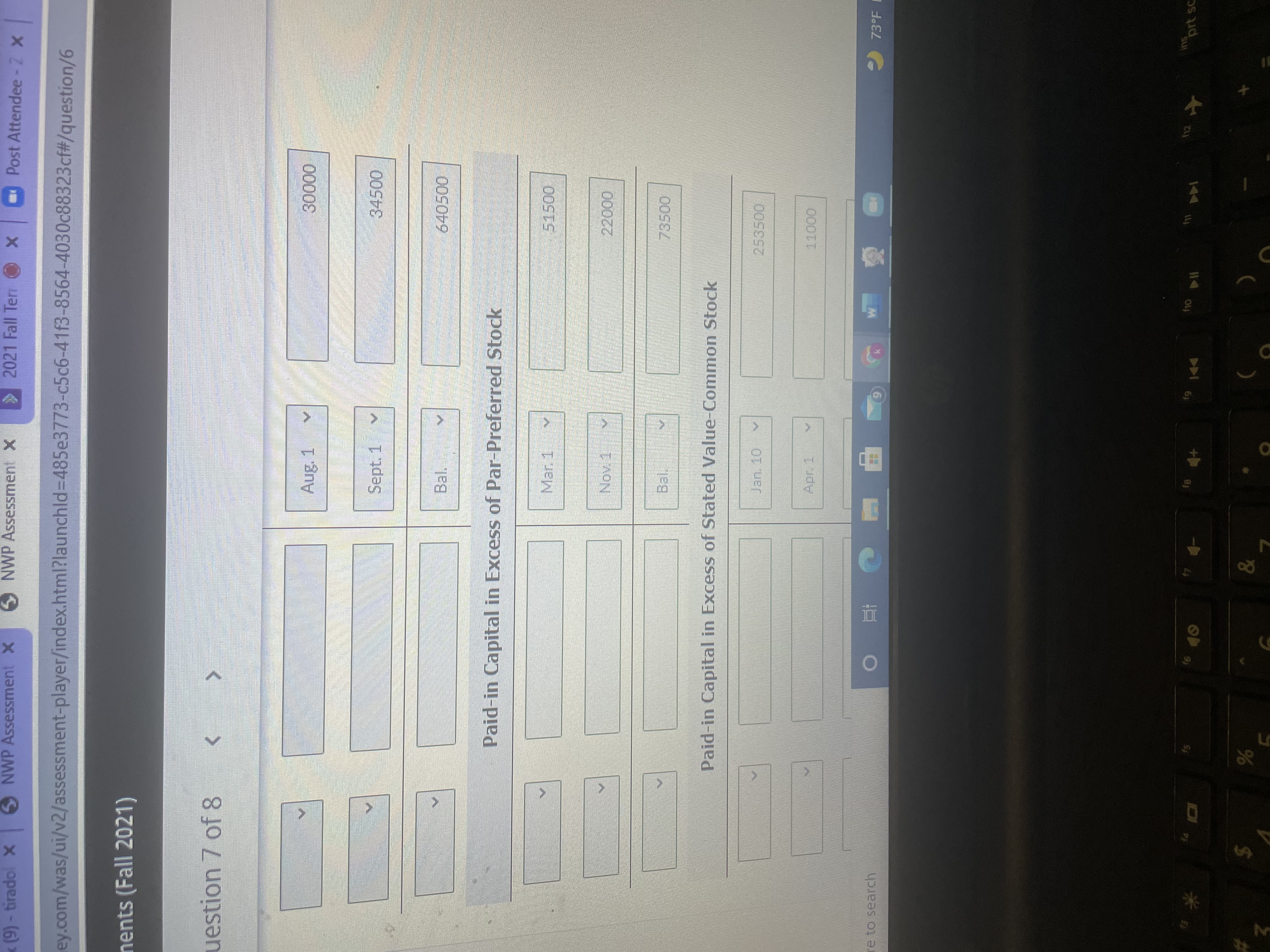 Please help me with this Fall Ter X Post Attendee