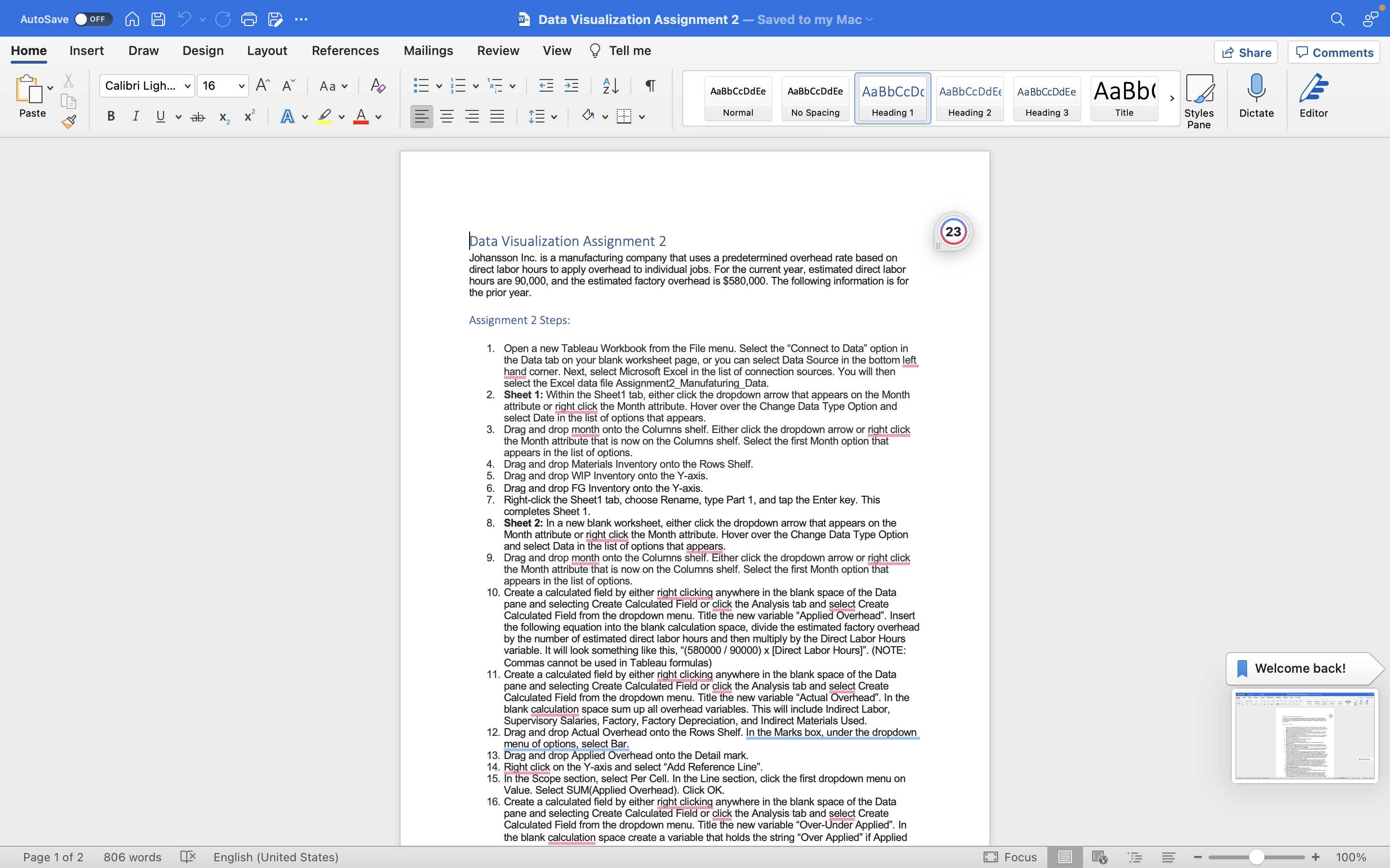 AutoSave OFF A ACGP ... w- Data Visualization