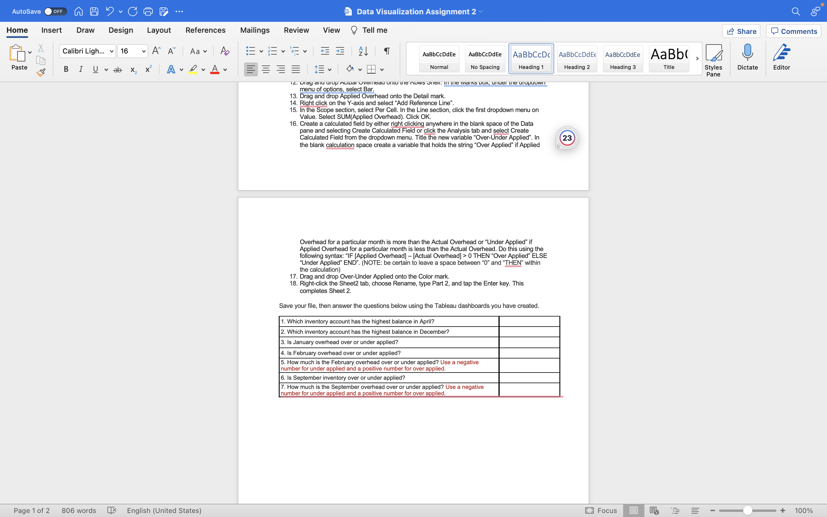 AutoSave OFF A ACGP ... w- Data Visualization