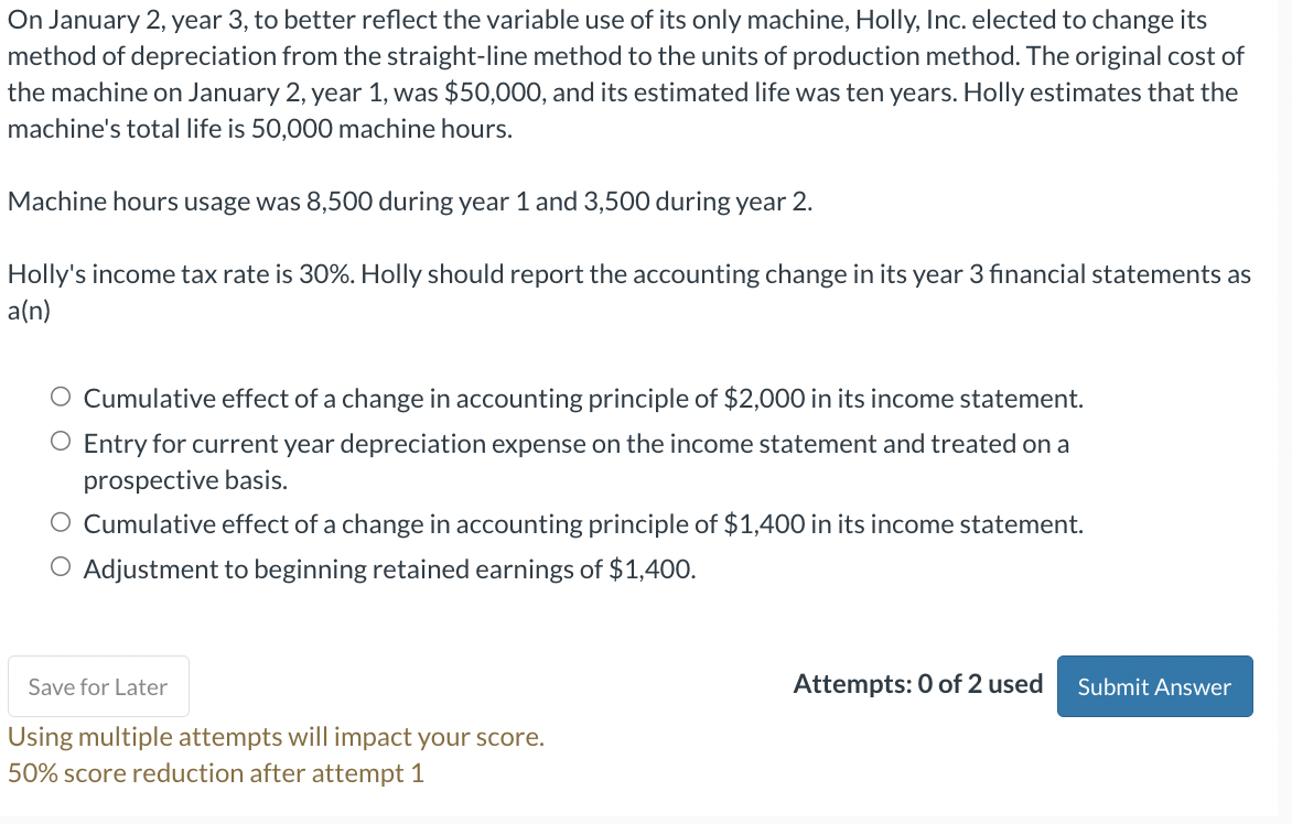 On January 2 , year 3 , to better reflect the