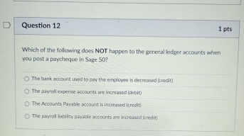 Question 1 2 1 pts Which of the following does