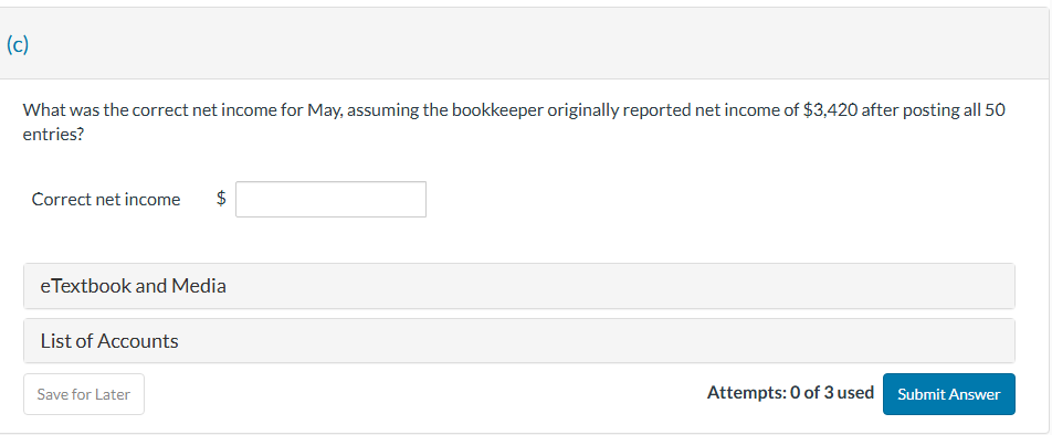 ANSWER QUESTION C THE ANSWER IS NOT 3 6 2 0 ! ( c
