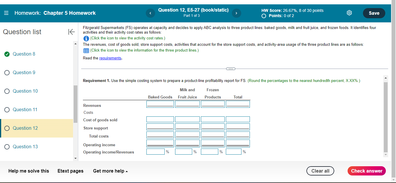 =Homework: Chapter 5 Homework Question 12, E5-27
