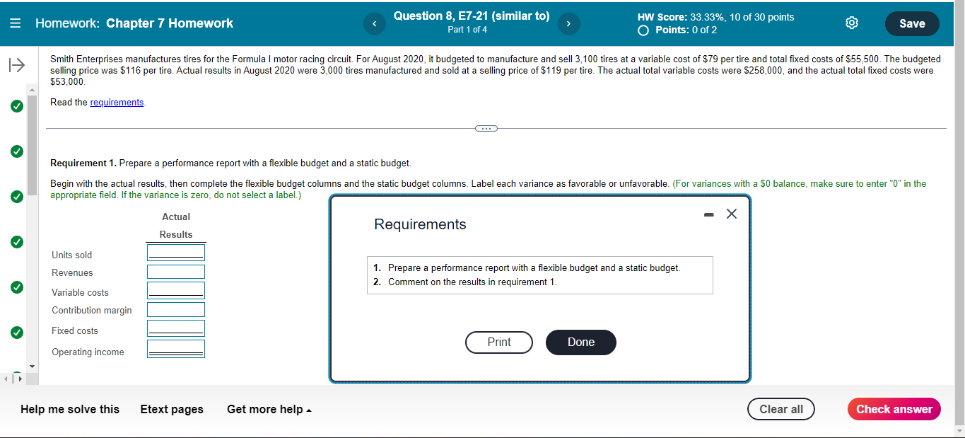 E Homework: Chapter 7 Homework Question 8, E7-21
