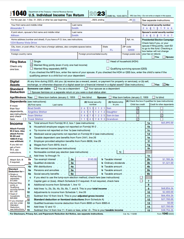This assignment requires you to complete four tax