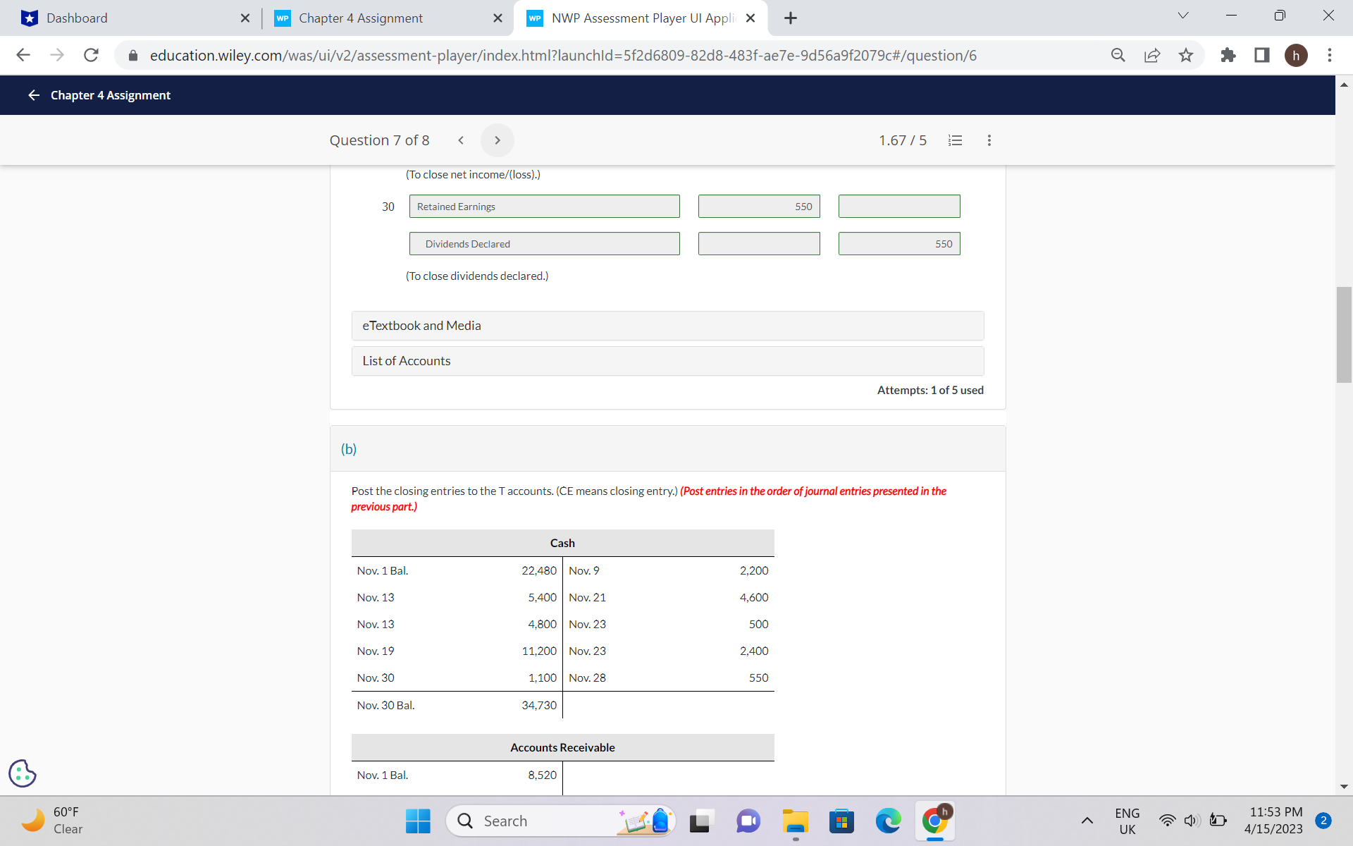 good evening needed help with question 7 please -