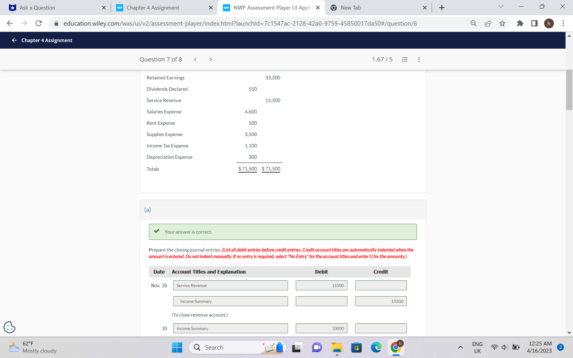 good evening needed help with question 7 please -