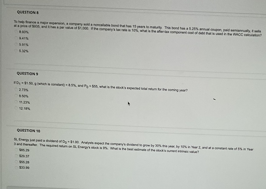 Break down on how to arrive at the solutions for