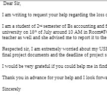 Dear Sir, I am writing to request your help