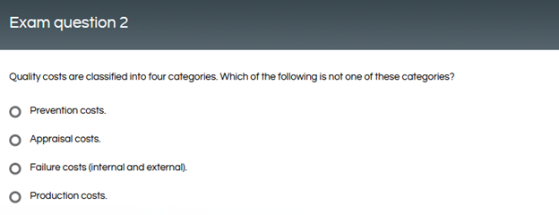 Exam question 1 In a TOM environment, external