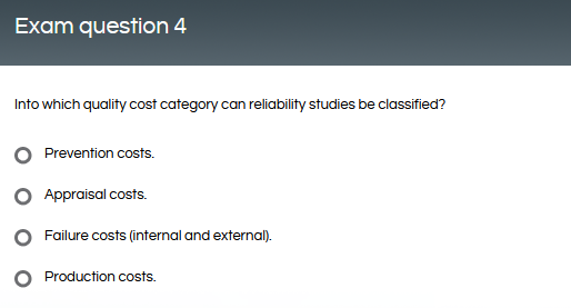 Exam question 1 In a TOM environment, external