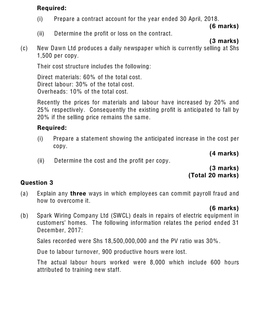 Attempt all questions no copy and paste Question