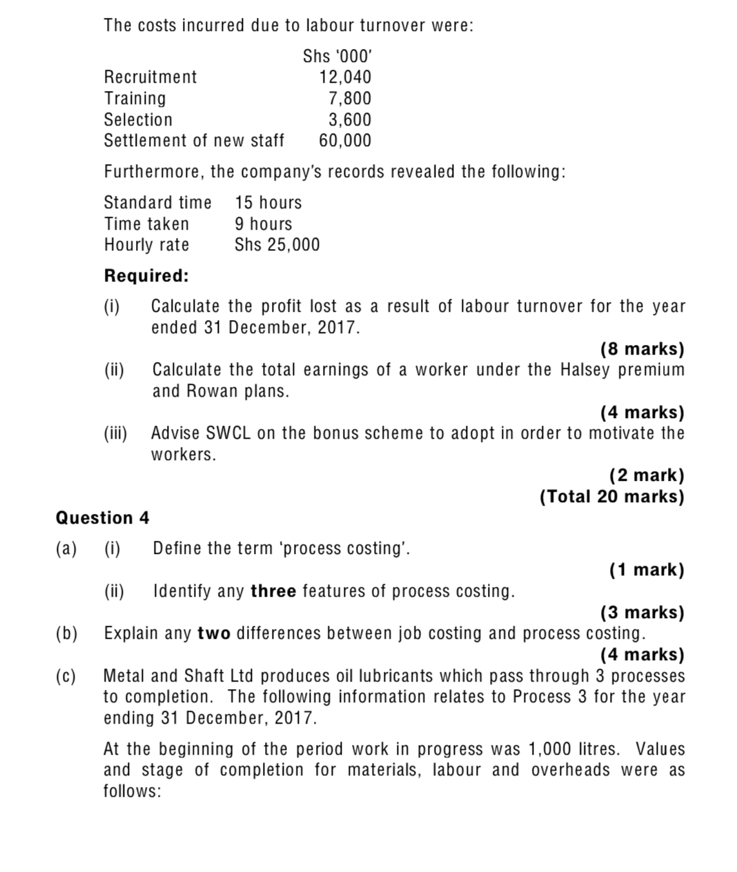 Attempt all questions no copy and paste Question