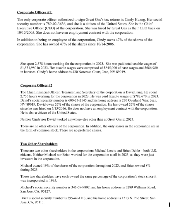 SCHEDULE G Information on Certain Persons Owning