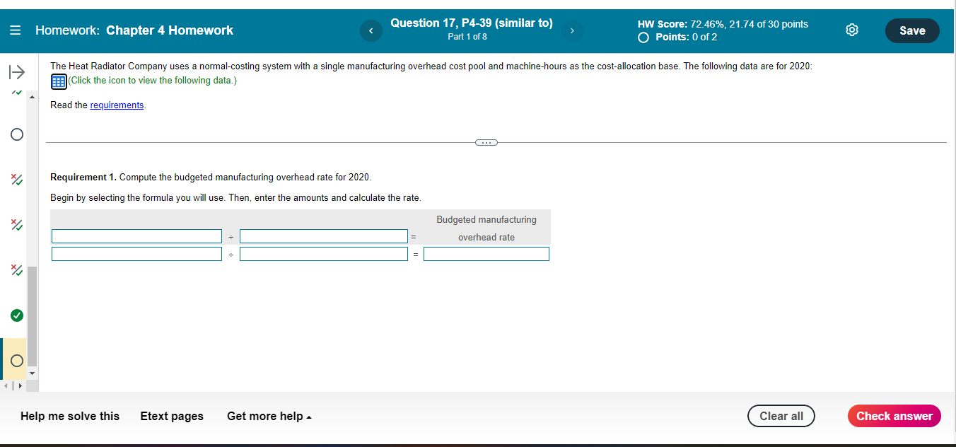 = Homework: Chapter 4 Homework Question 17, P4-39