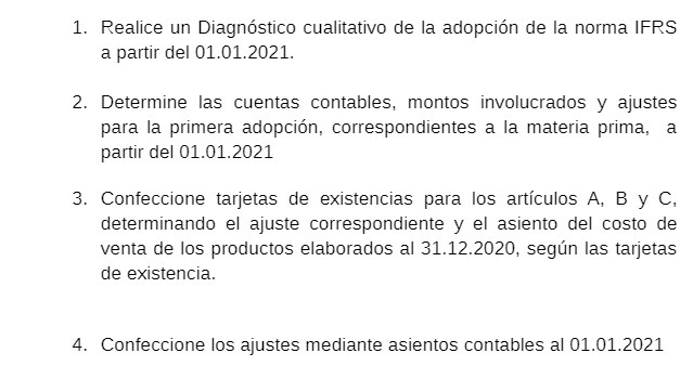1. Realice un Diagnostico cualitativo de la