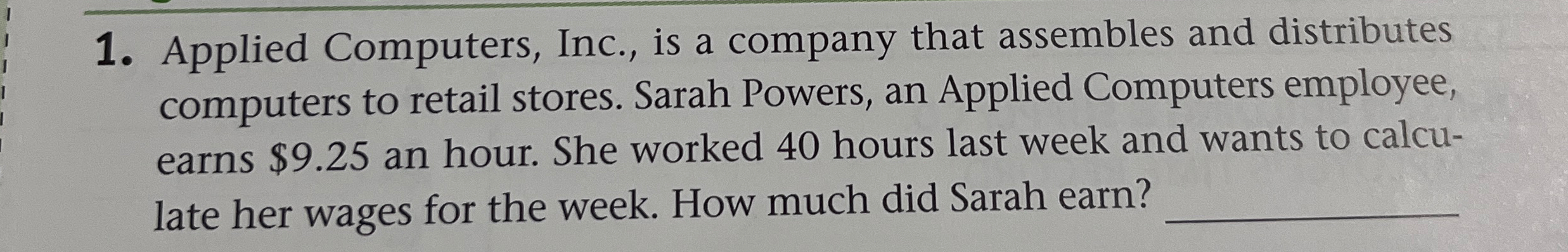 Applied Computers, Inc., is a company that