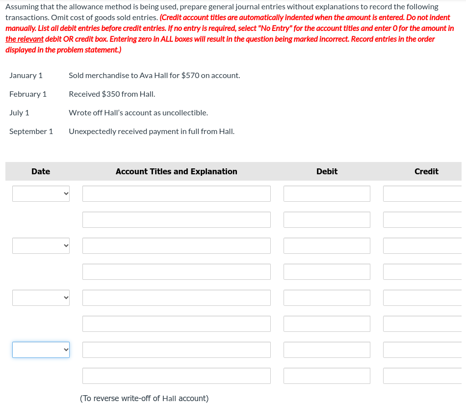 Assuming that the allowance method is being used,