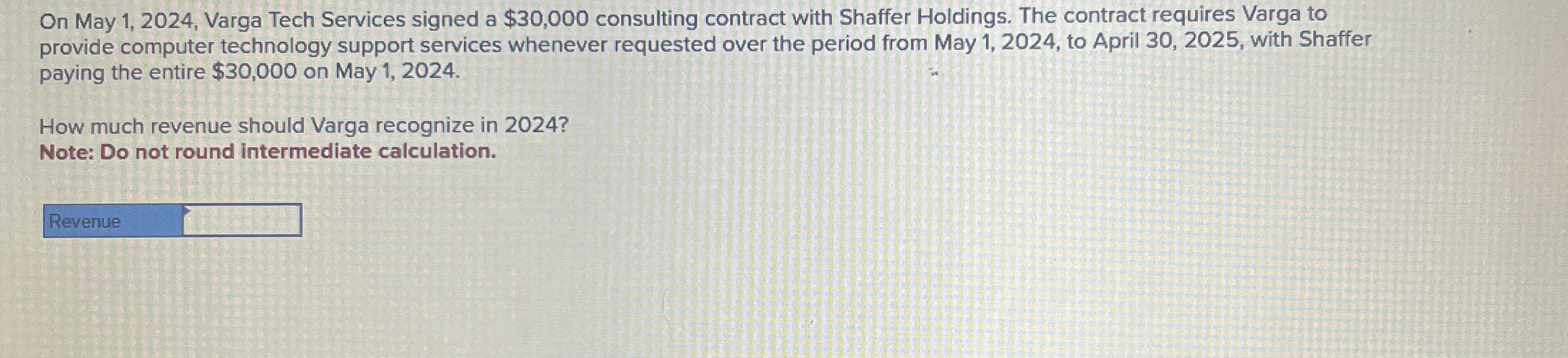 On May 1 , 2 0 2 4 , Varga Tech Services signed a