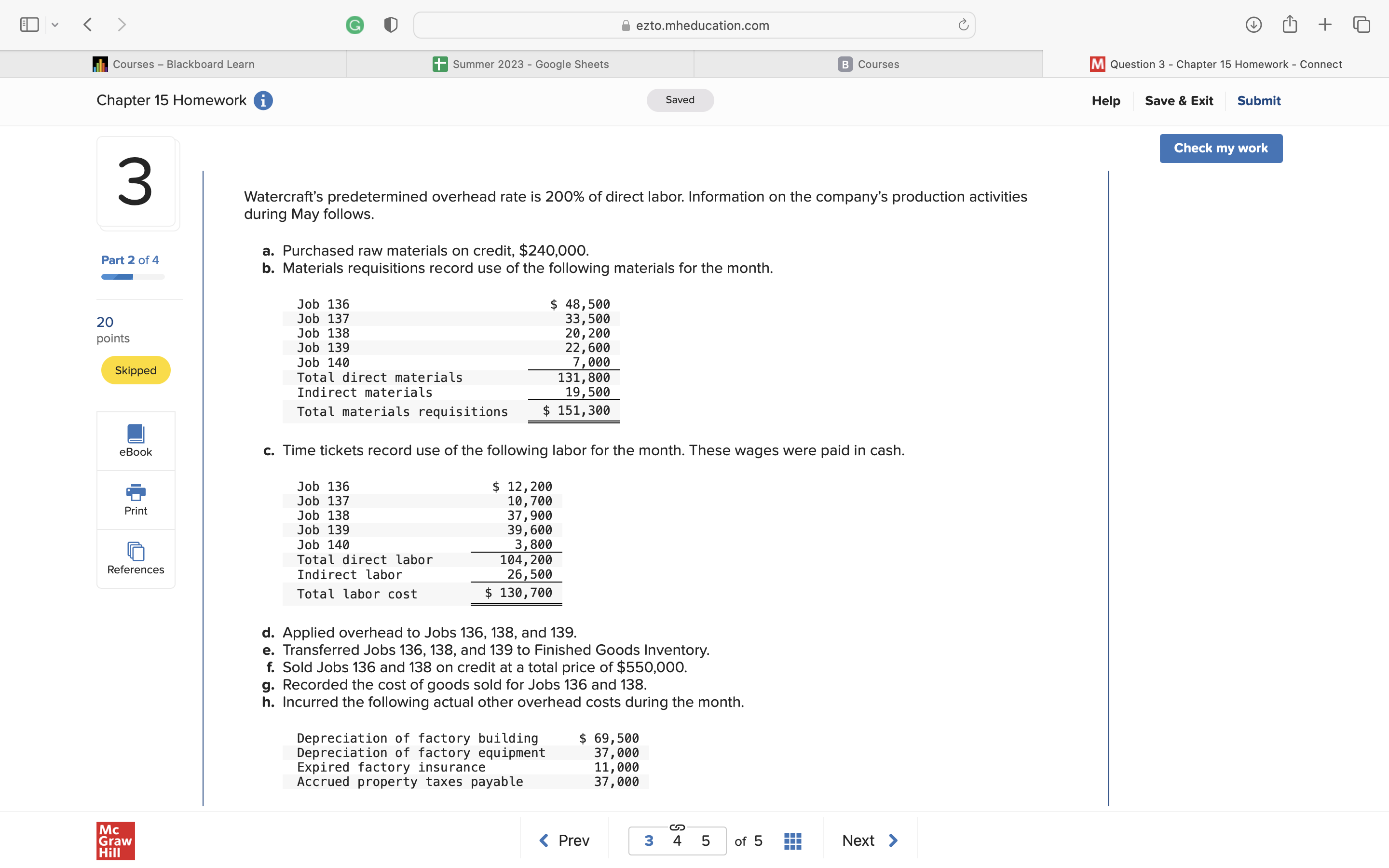 E V > G ezto.mheducation.com C + all Courses -
