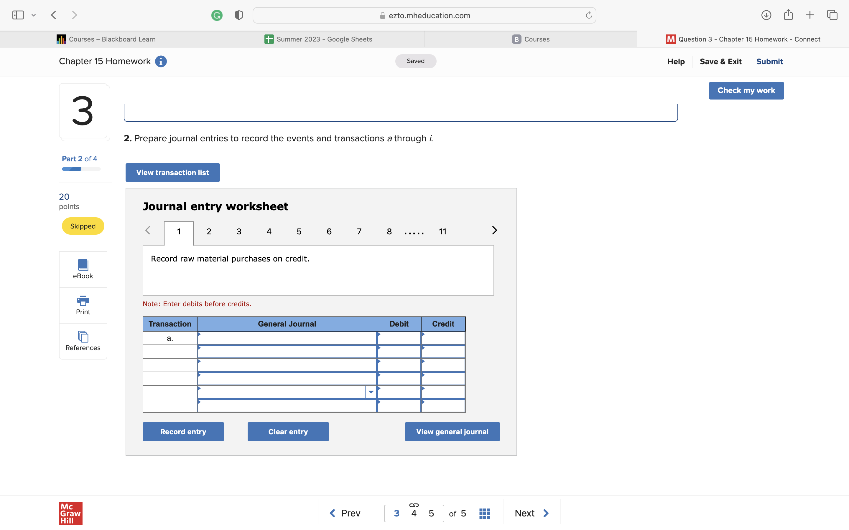 E V > G ezto.mheducation.com C + all Courses -