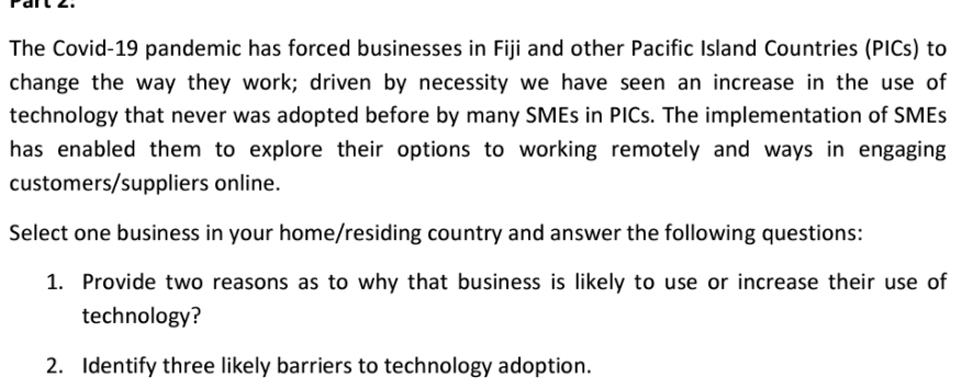 taken from af102 assisgment question usp Laucala