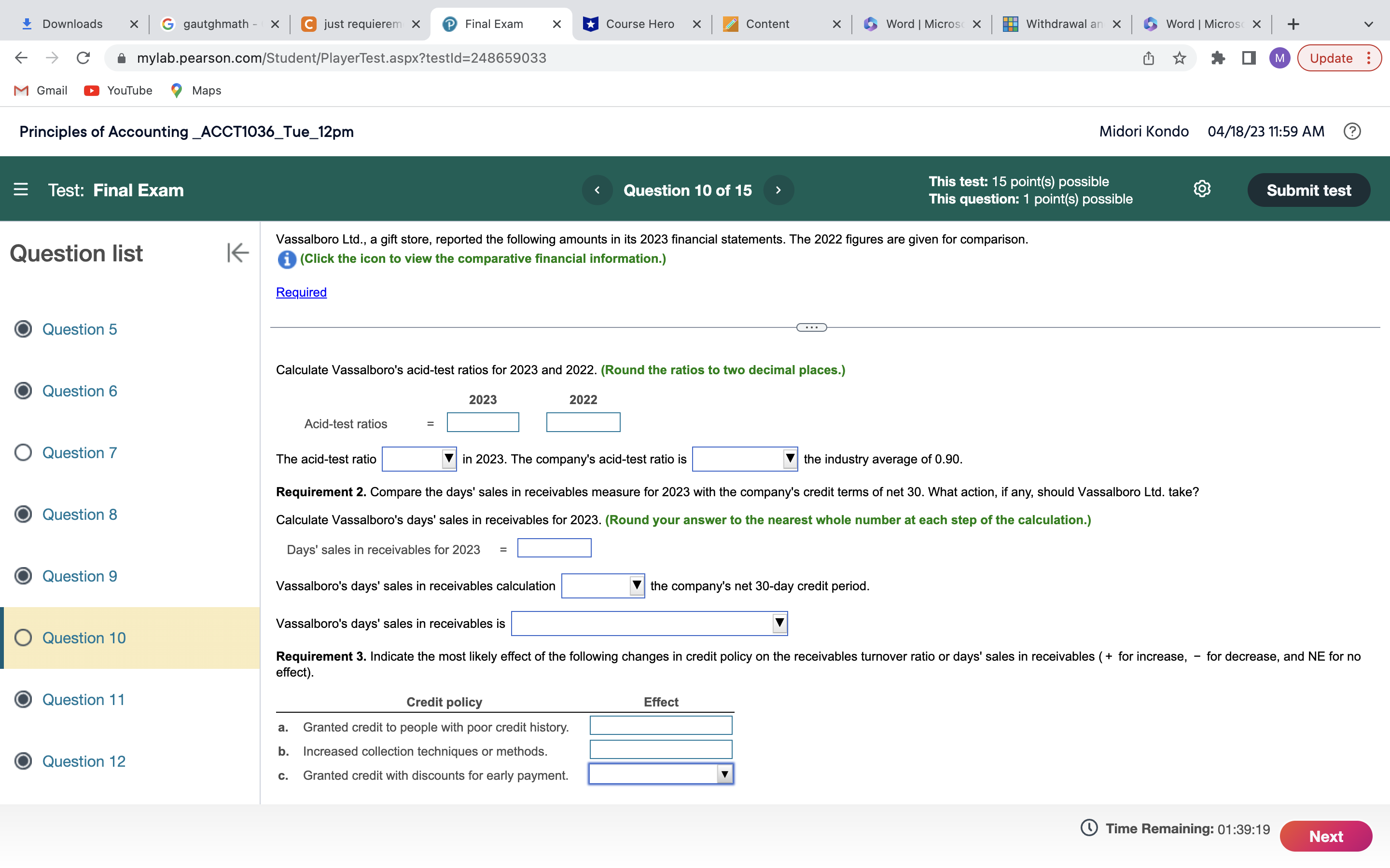 _ Downloads X G gautghmath - X C just requierem X